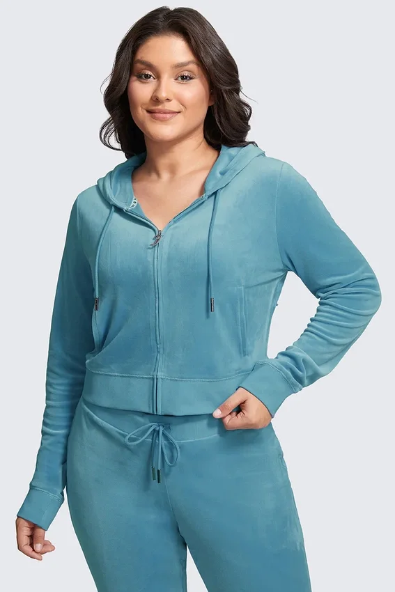 Plus-Size Og Big Bling Velour Hoodie Plus-Size Og Big Bling Velour Hoodie