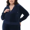 Plus-Size Og Big Bling Velour Hoodie