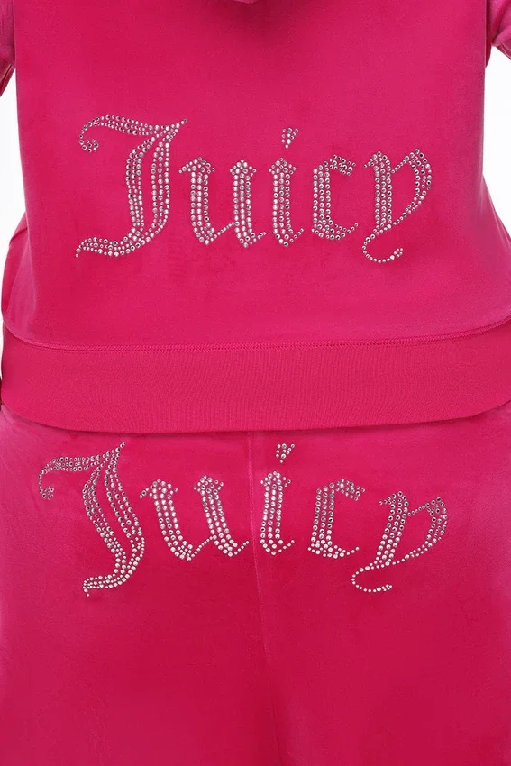 Plus-Size Og Big Bling Velour Hoodie Plus-Size Og Big Bling Velour Hoodie