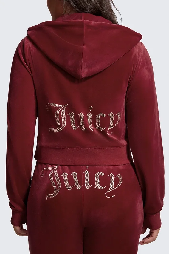 Plus-Size Og Big Bling Velour Hoodie Plus-Size Og Big Bling Velour Hoodie