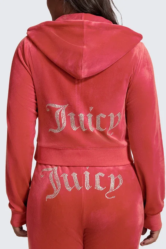 Plus-Size Og Big Bling Velour Hoodie Plus-Size Og Big Bling Velour Hoodie