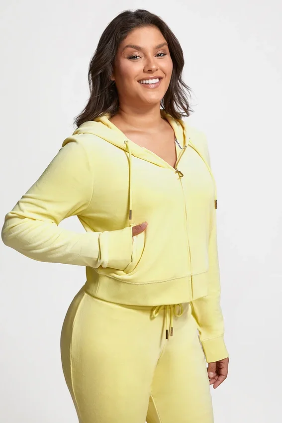 Plus-Size Og Big Bling Velour Hoodie Plus-Size Og Big Bling Velour Hoodie