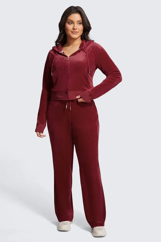 Plus-Size Og Big Bling Velour Hoodie Plus-Size Og Big Bling Velour Hoodie