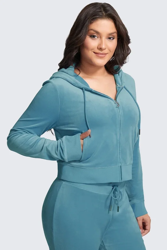 Plus-Size Og Big Bling Velour Hoodie Plus-Size Og Big Bling Velour Hoodie
