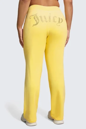 Plus-Size Og Big Bling Velour Track Pants