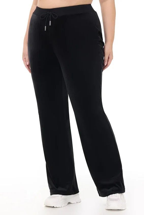 Plus-Size Og Big Bling Velour Track Pants Plus-Size Og Big Bling Velour Track Pants