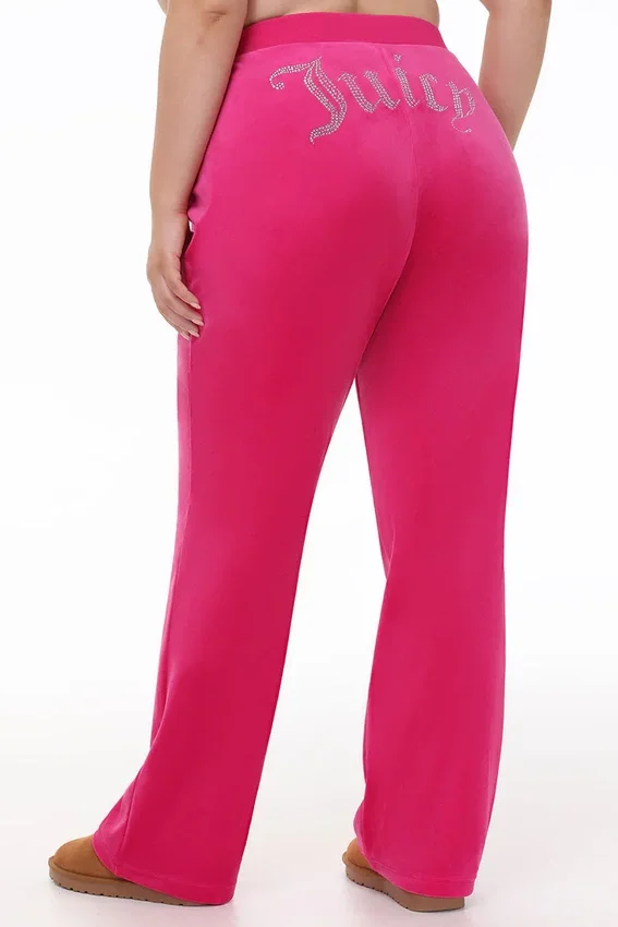 Plus-Size Og Big Bling Velour Track Pants Plus-Size Og Big Bling Velour Track Pants