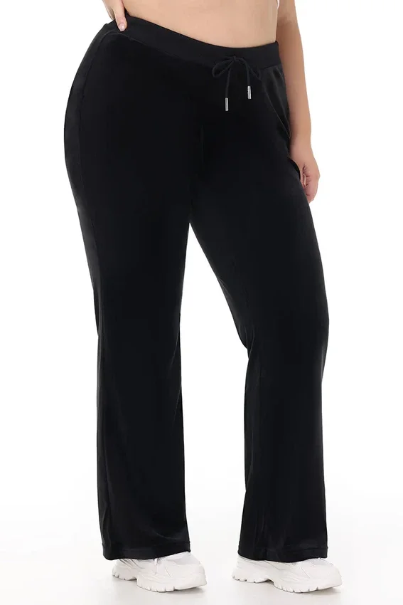 Plus-Size Og Big Bling Velour Track Pants Plus-Size Og Big Bling Velour Track Pants
