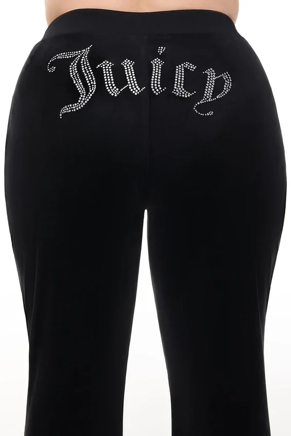 Plus-Size Og Big Bling Velour Track Pants Plus-Size Og Big Bling Velour Track Pants