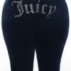 Plus-Size Og Big Bling Velour Track Pants