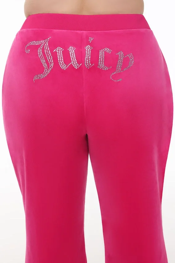 Plus-Size Og Big Bling Velour Track Pants Plus-Size Og Big Bling Velour Track Pants
