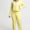 Plus-Size Og Big Bling Velour Track Pants