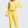 Plus-Size Og Big Bling Velour Track Pants