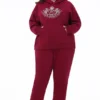 Plus-Size Small Bling Fleece Sweatpants