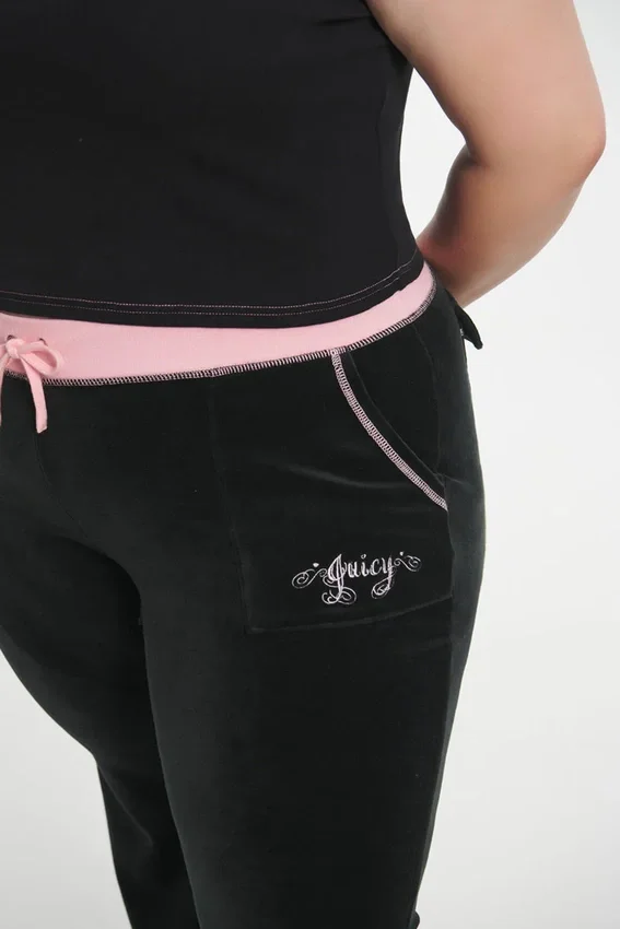 Plus-Size Sweetheart Cotton Velour Track Pants Plus-Size Sweetheart Cotton Velour Track Pants