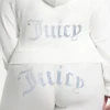 Plus-Size Technicolor Customizable Big Bling Velour Hoodie