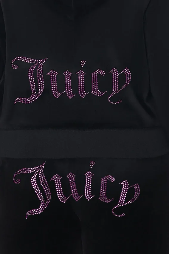 Plus-Size Technicolor Customizable Big Bling Velour Hoodie Plus-Size Technicolor Customizable Big Bling Velour Hoodie