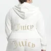 Plus-Size Technicolor Customizable Big Bling Velour Hoodie
