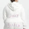 Plus-Size Technicolor Customizable Big Bling Velour Hoodie