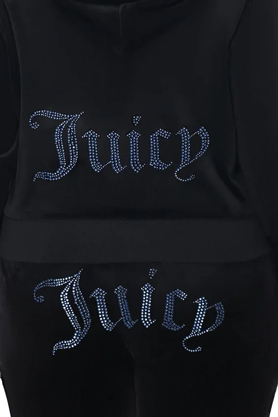 Plus-Size Technicolor Customizable Big Bling Velour Hoodie Plus-Size Technicolor Customizable Big Bling Velour Hoodie