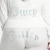 Plus-Size Technicolor Customizable Big Bling Velour Hoodie