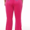 Plus-Size Technicolor Customizable Big Bling Velour Track Pants