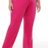 Plus-Size Technicolor Customizable Big Bling Velour Track Pants