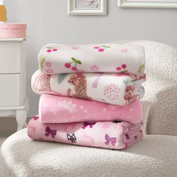 Plush Baby Throw Blanket