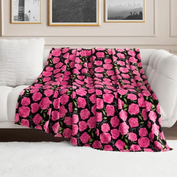 Plush Oversized Throw Blanket, 60″ X 70″