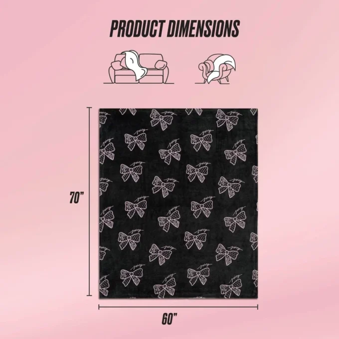 Plush Oversized Throw Blanket, 60″ X 70″