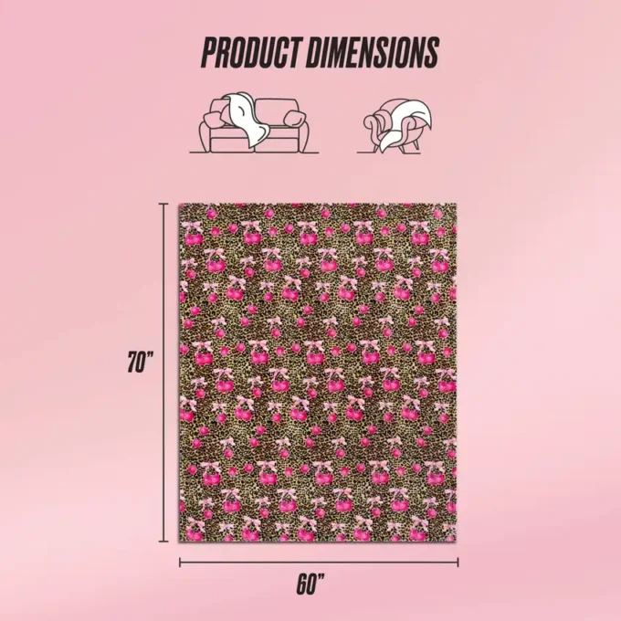 Plush Oversized Throw Blanket, 60″ X 70″