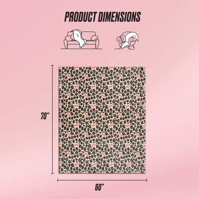 Plush Oversized Throw Blanket, 60″ X 70″
