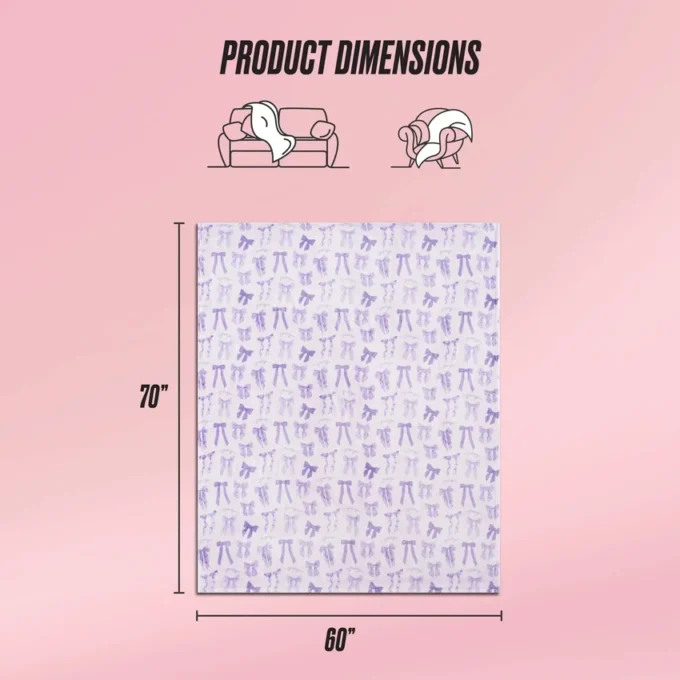 Plush Oversized Throw Blanket, 60″ X 70″