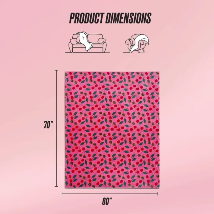 Plush Oversized Throw Blanket, 60″ X 70″