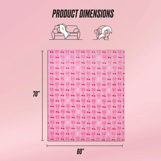 Plush Oversized Throw Blanket, 60″ X 70″