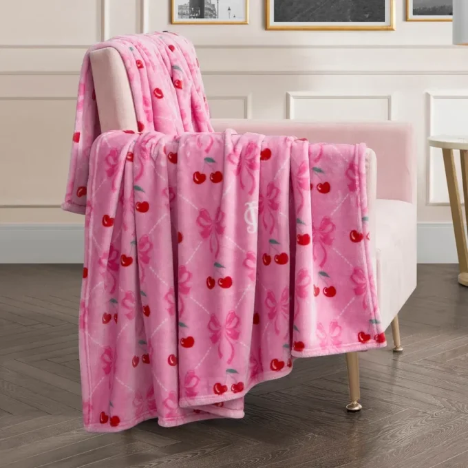 Plush Oversized Throw Blanket, 60″ X 70″