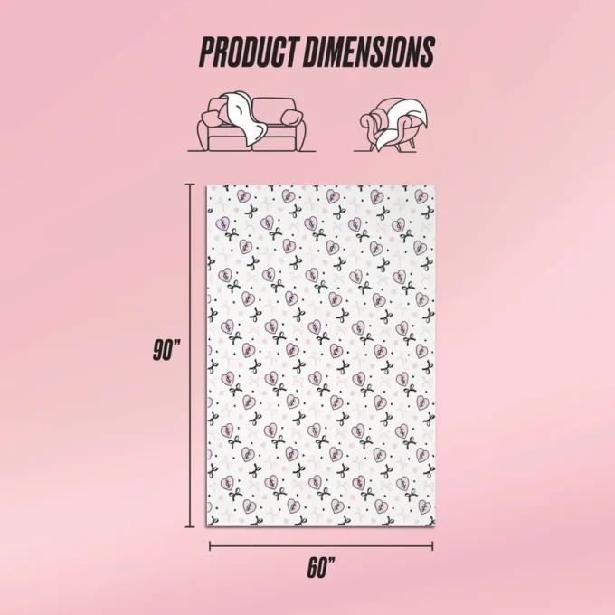 Plush Oversized Throw Blanket, 60″ X 90″