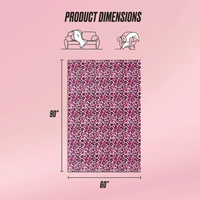 Plush Oversized Throw Blanket, 60″ X 90″