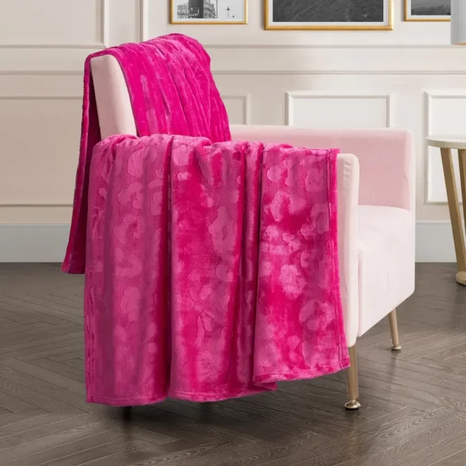 Plush Oversized Throw Blanket, 60″ X 90″