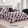 Plush Queen Heart Logo Reversible Comforter Set
