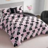 Plush Queen Heart Logo Reversible Comforter Set