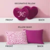 Plush Reversible Leopard Hearts Comforter Set