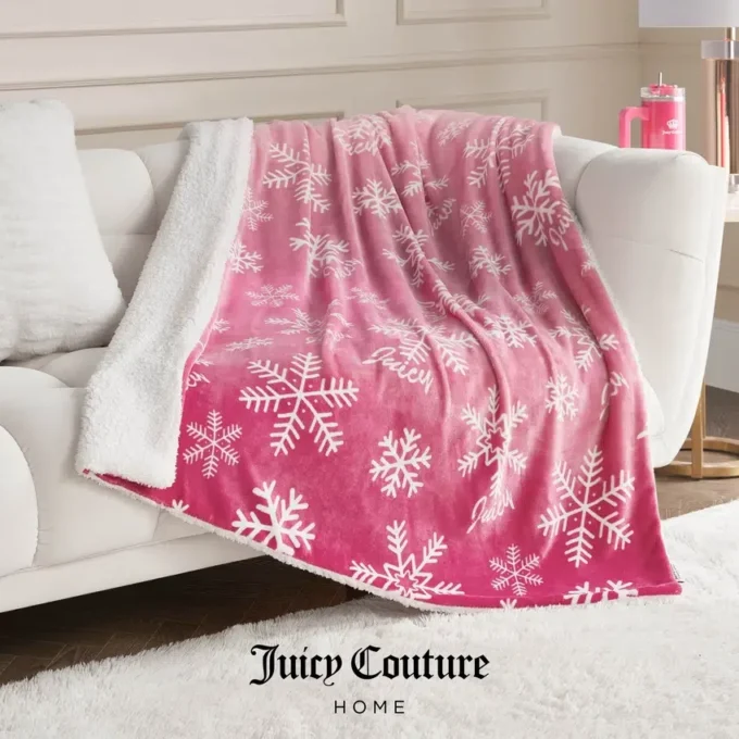 Plush Reversible Sherpa Throw Blanket