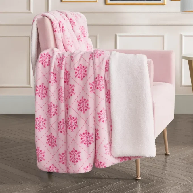 Plush Reversible Sherpa Throw Blanket