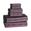 Plush Stripe Bath Towel Set