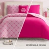 Plush Trellis Link Reversible Comforter Set