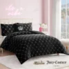 Plush Trellis Link Reversible Comforter Set