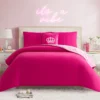 Plush Trellis Link Reversible Comforter Set