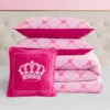 Plush Trellis Link Reversible Comforter Set