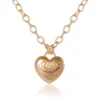 Puffed Heart Pendant Necklace
